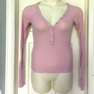 Urban outfitters pink long sleeve top Size M